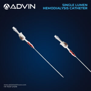 Catéter de hemodiálisis de una sola luz