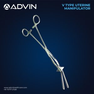 Manipulateur utérin gynécologique réutilisable de type V
