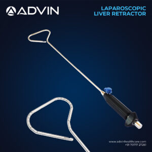Retractor hepático laparoscópico de 5 mm