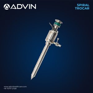 Trocart spiralé pour laparoscopie