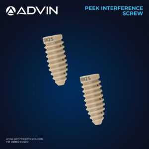 Arthroscopic PEEK ligament screw 9mmx25mm