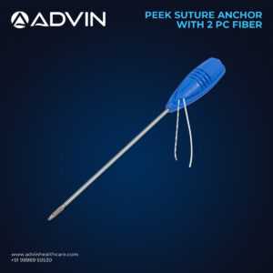 PEEK Suture Anchor with 2 pcs Fiber