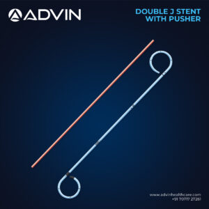 Cathéter double J avec poussoir