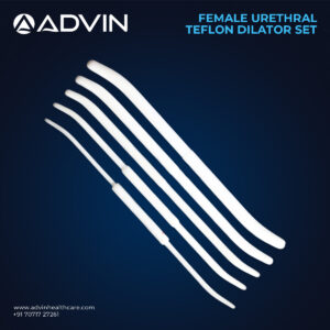 Kit de dilatateurs urétraux Hegard en téflon pour femmes