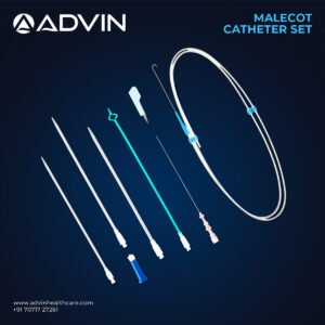 طقم قسطرة تصريف فغر الكلية من نوع "ماليكوت" (Malecot)