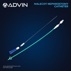 قسطرة ماليكوت للنفرستومي (بزل الكلية) مع إبرة - مقاس 22FR