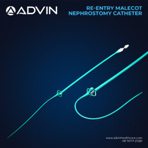 Re - Entry Malecot Nephrostomy Catheter 8/4 FR