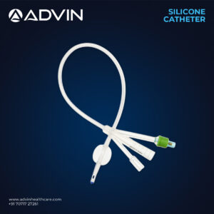 Silicone 3 Way Foley Balloon Catheter 22FR