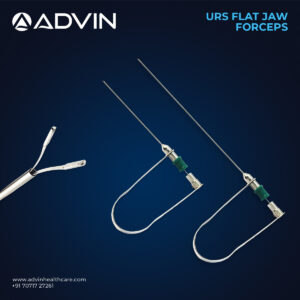 Pinza de mandíbula plana para ureteroscopia