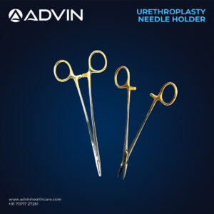 Portaagujas con mandíbulas de carburo de tungsteno